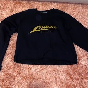 Brandy Nancy Los Angelos Cropped Sweatshirt